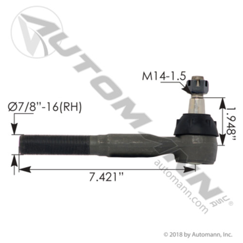 462.ES3418 FORD OUTER TIE ROD END F-SER