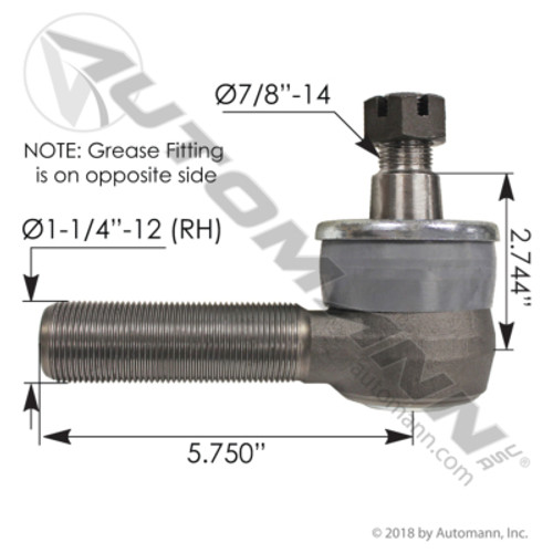 462.ES346L TIE ROD END