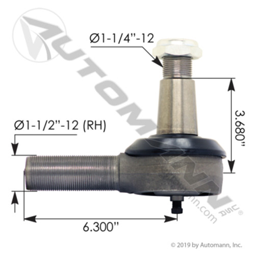 462.ES4698R MERITOR TIE ROD END RH