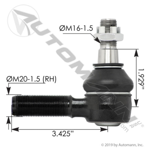 462.ES5609R ISUZU TIE ROD END RH NPR