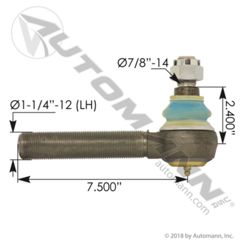 462.ES9328L WORKHORSE TIE ROD END LH