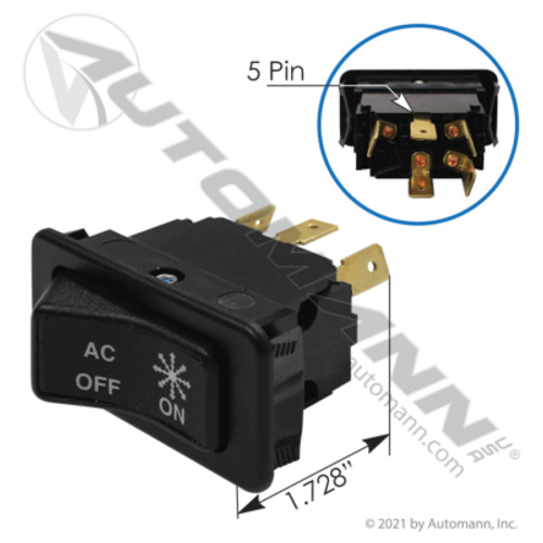 577.75608 PETERBILT A/C ROCKER SWITCH