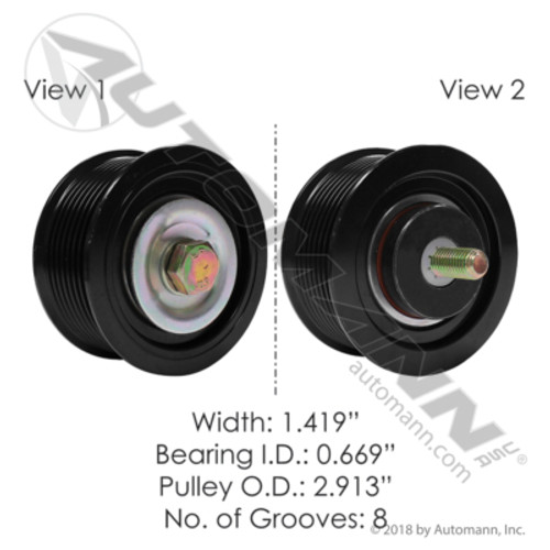 816.50028 CAT BELT TENSION IDLERPULLEY