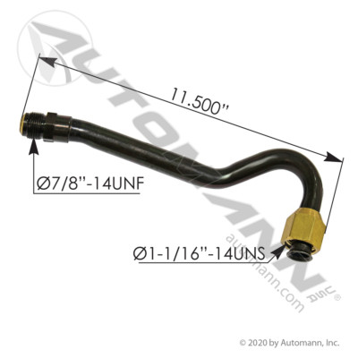 561.46817 FREIGHTLINER AIR DISCHARGE PIPE HARD LINE