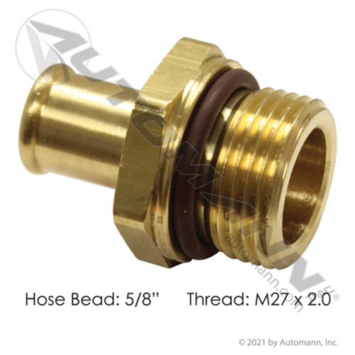 177.88110M27 PACCAR STRAIGHT BEAD HOSE FITTING