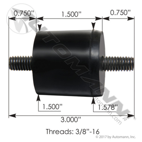 M62286 MACK CABIN MOUNT INSULATOR BUSHING