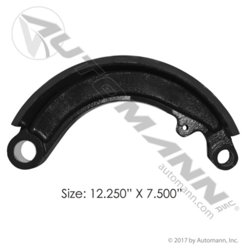 142.460780 UNLINED BRAKE SHOE 12.250IN X 7.500IN