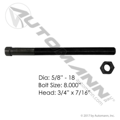 MCB870 5/8''X18X8 CENTER BOLT