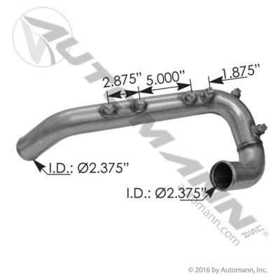 561.46711 FREIGHTLINER LOWER COOLANT PIPE