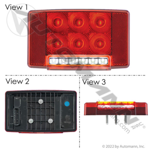 564.55222 IH NAVISTAR LH RED LED COMBO LIGHT LAMP