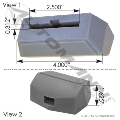 M75683 PETERBILT HOOD SUPPORT BUMPER