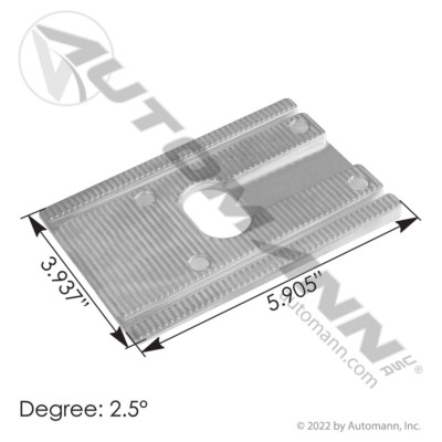 Z955 UNI WEDGE CASTER SHIM 2.5"