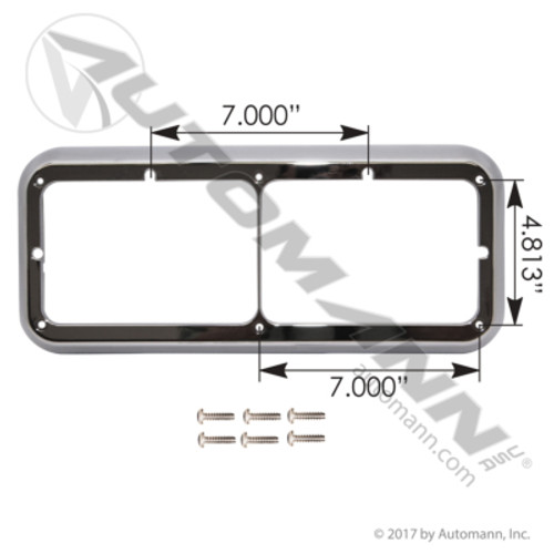 564.59045 KENWORTH HEADLAMP BEZEL RH AND LH