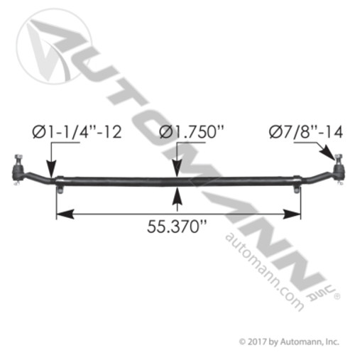 463.DS9805 ROCKWELL MERITOR CROSS TUBE ASSEMBLY