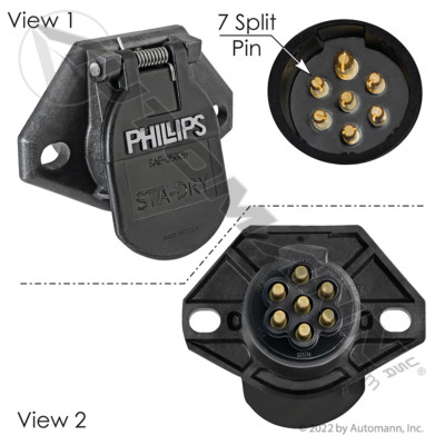 AUTOMANN PHI16-720: 7-Pin Waterproof Socket
