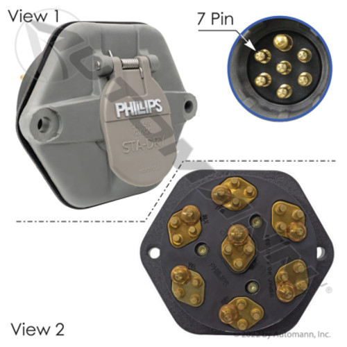 AUTOMANN PHI16-720: 7-Pin Waterproof Socket