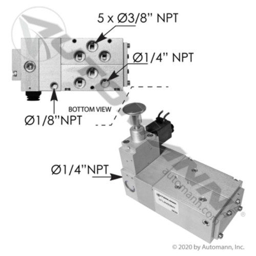 171.HVS3841 EQ VALVE KIT HENDRICKSON AUX