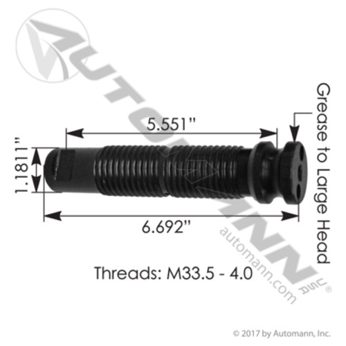 M5450 VOLVO THREADED SPRING PIN