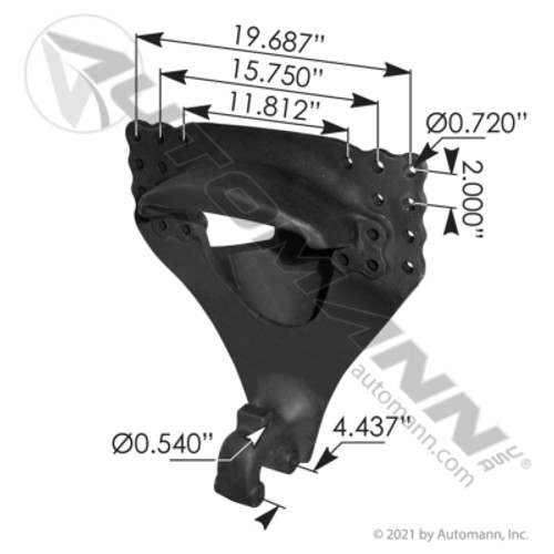 MFL46655 FREIGHTLINER CENTER MOUNT HANGER BRACKET TUFTRAC