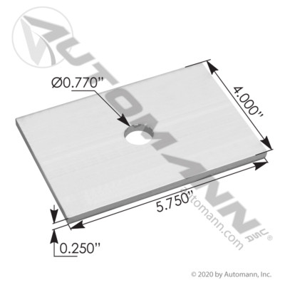 MWWS16 FREIGHTLINER F AXLE SHIM ALUMINUM 4"