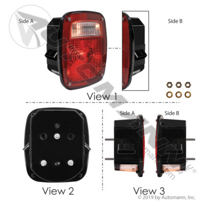 AUTOMANN 571.LG521R: Red RH Backup Light