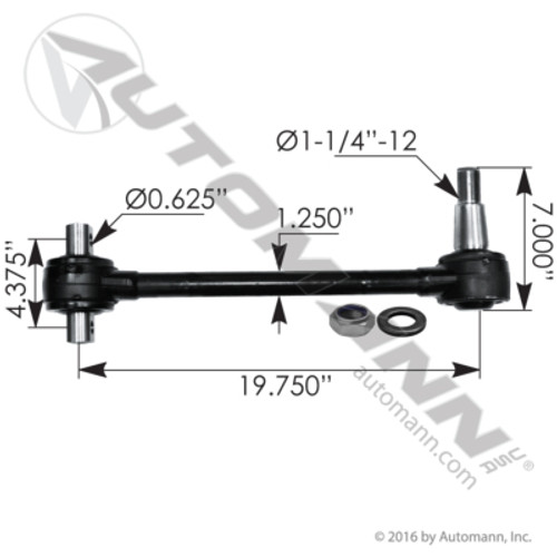 TMR592 VOLVO MACK SEALED TORQUE ROD 19.75"