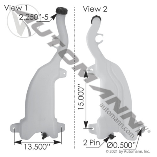 575.1015 FREIGHTLINER WASHER FLUID RESERVOIR TANK