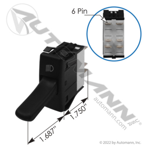 577.59634 KENWORTH KW HEADLAMP SWITCH