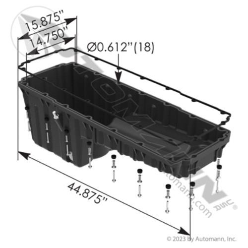 802.46296 FREIGHTLINER DETROIT DD13 OIL PAN