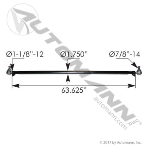 463.DS4602 CROSS TUBE ASSEMBLY FREIGHTLINER