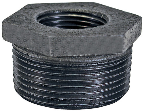 Buyers RAB200150 - Iron Reducing Bushing, 2" NPT to 1 1/2" NPT, Zinc Plated Steel, for Truck and Trailer Hydraulic Systems