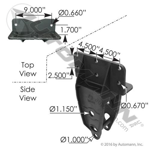 MH799 HUTCH EQUALIZER HANGER BRACKET