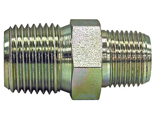 Buyers H3069X16 - 1 NPT Male to 1 NPT Male Hex Nipple Pipe Fitting, Carbon Steel, Zinc Plated, for Truck and Trailer Hydraulic Systems