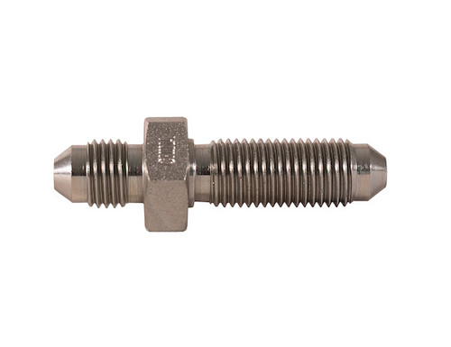Buyers H5325X8 - Bulkhead Union Tube Fitting, 1/2in JIC (-8) Carbon Steel, Zinc Plated, for Tight & Secure Hydraulic Connections