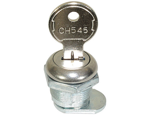 Buyers 19CH545 - Replacement Lock Cylinder with 2 Keys for Standard & Junior Latches, Zinc Plated Carbon Steel