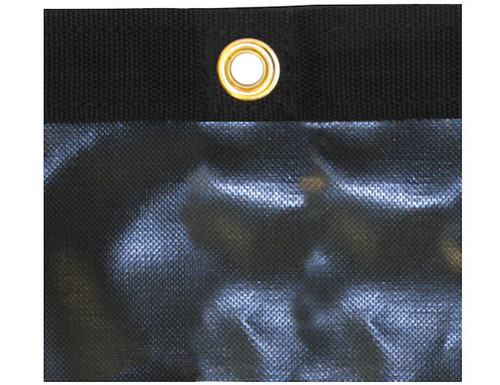 Buyers 3011351 - 7'x18' Heavy Duty Black Vinyl Tarp for Dump Trucks, 400°F Rated, UV Resistant