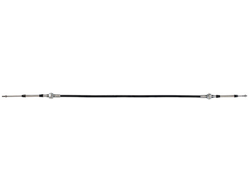 Buyers 5203BBU048 - 5200 Series Universal Mount Push-Pull Control Cable, 1/4" Rod End, 48" Length, Stainless Steel Core, Black PVC Conduit