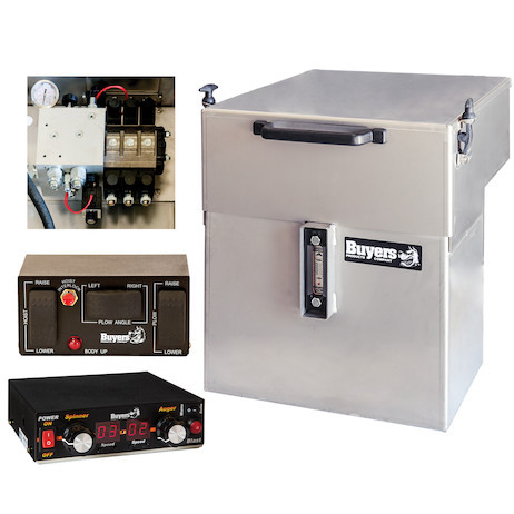 Buyers 6381560 - 15 Gallon Central Hydraulic System with 6 Functions, Electric Controls, and Stainless Steel Reservoir