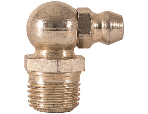 Buyers 853 - 1/8" NPT 90 Degree Zinc Plated Carbon Steel Grease Fittings with Ball Check