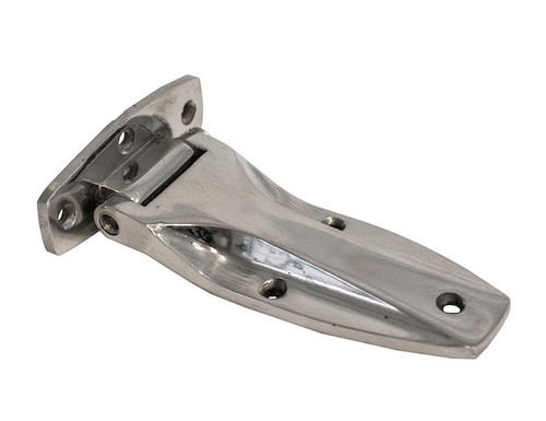 Buyers B2426SSCR - Polished Stainless Steel Flush Hinge for Cargo Trailers with 6 Mounting Holes