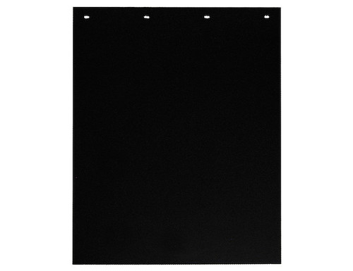 Buyers B24PSRPW - 24x24 Inch White Heavy-Duty Polymer Mud Flaps with Grooved Design for Spray Reduction