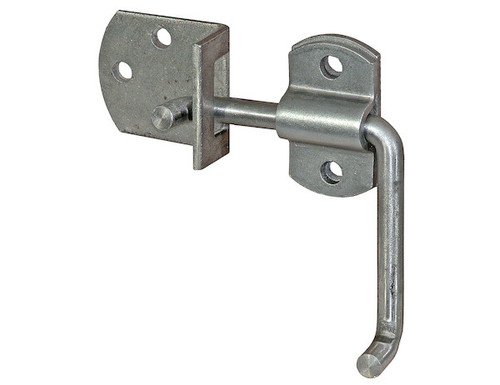 Buyers B2588B - Straight Side Security Latch Set for Flat Surface Fastening, Bolt-On, Carbon Steel, 5 Holes, Both Right & Left Hand