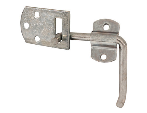 Buyers B2589BZ - Corner Security Latch Set, Zinc Plated, Heavy-Duty Steel, Bolt-On, 5 Holes, for Trailers, Stake Bodies, and Gates