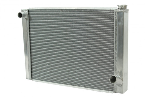 162721 19" X 27.5" CHEVY ALUMINUM RACING RADIATOR: 2 ROW, SINGLE PASS