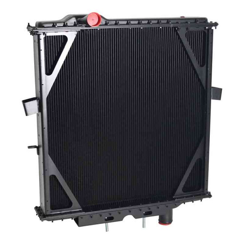American Radiator 559075 - 4-Row Radiator for Peterbilt, Cummins Engine, Centered Lower Mount [OEM 0706657A057 0706657A075]