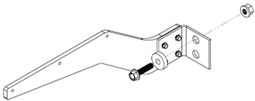 10001481 PLASTIC FENDER MOUNT ARM