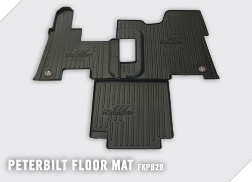 Minimizer 10002663 Premium Custom Floor Mat for Peterbilt 365-389 2006-2021