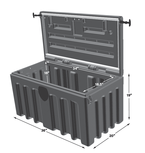 10004537 36 INCH CHEST STYLE BOX BLAC