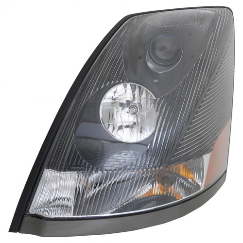 806653 VOLVO VN HALOGEN HEADLIGHT ASSEMBLY | BLACK HOUSING | DRIVER SIDE | 82329124