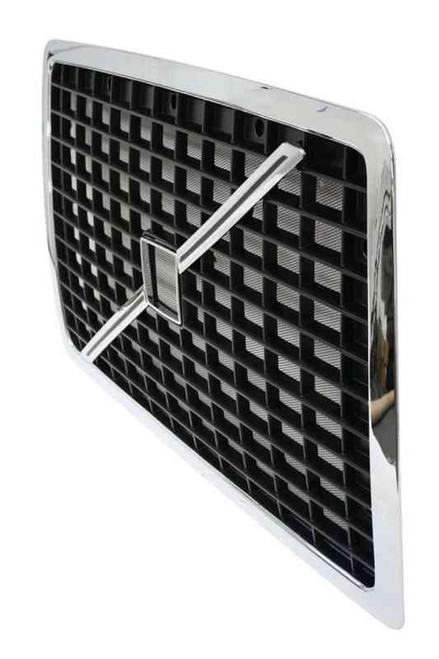American Radiator 855759 - Black & Chrome Grille with Bug Screen for Volvo VNL [OEM 20505759]